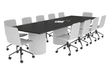  - Baobab Circular Wood Base Boardroom Rectangle Table [3600L x 1200W] - 1