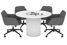  - Baobab Circular Wood Base Boardroom Round Table [1200 mm] - 1