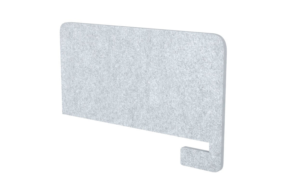 Biscuit Acoustic Screen 25mm Thick with Radius Corners - 500H x700W-light grey  