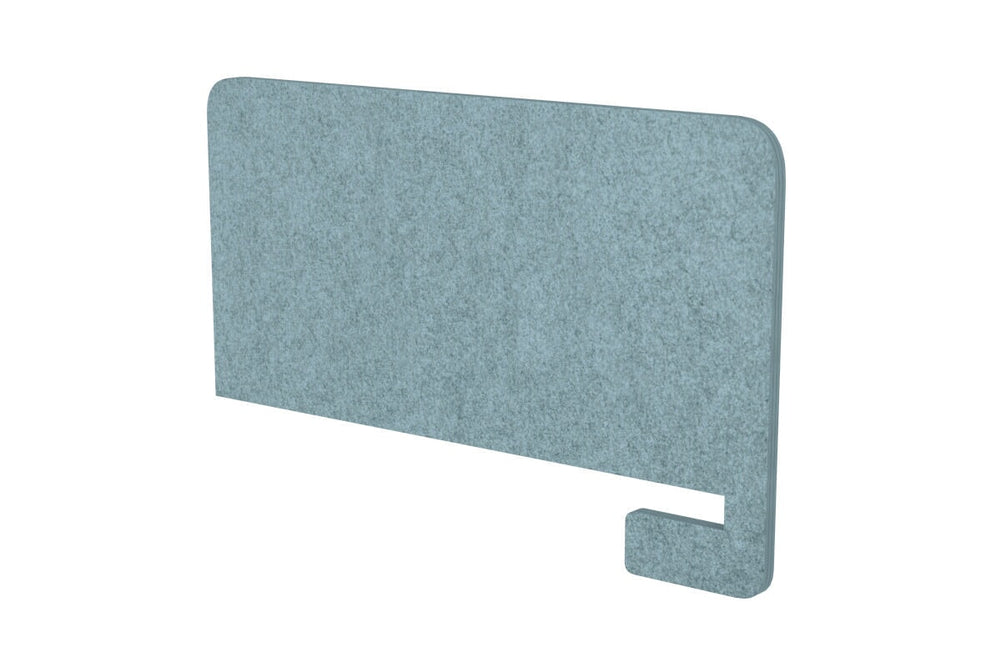 Biscuit Acoustic Screen 25mm Thick with Radius Corners - 500H x700W-blue  