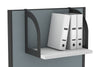 Black Horizon Screen Hanging Melamine Shelf - Thumbnail 1 