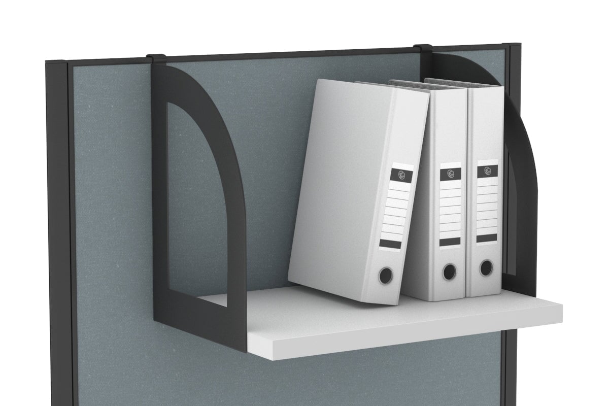 Black Horizon Screen Hanging Melamine Shelf-white  
