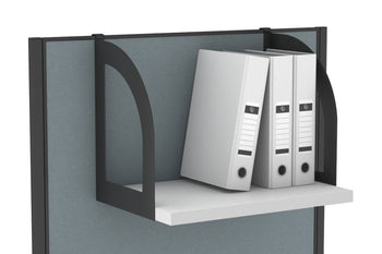  - Black Horizon Screen Hanging Melamine Shelf - 1