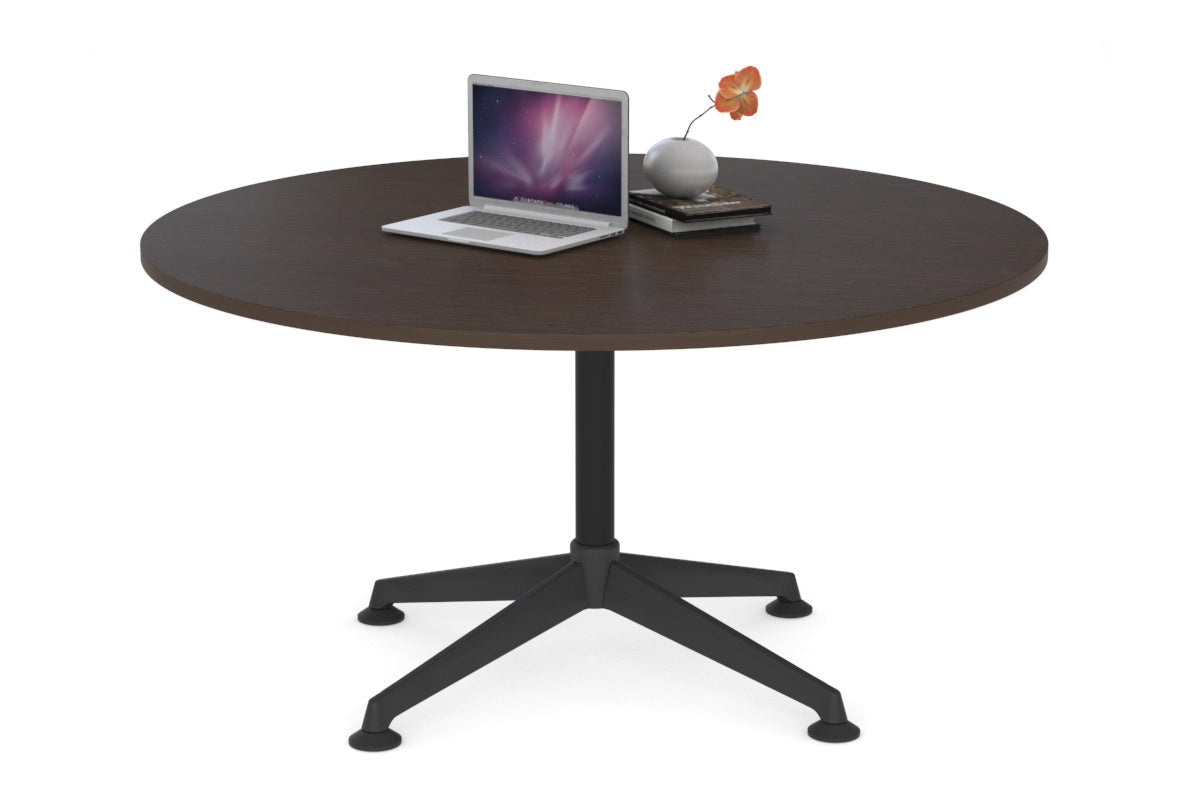 Blackjack Round Meeting Table [1200 mm] Jasonl black frame wenge 