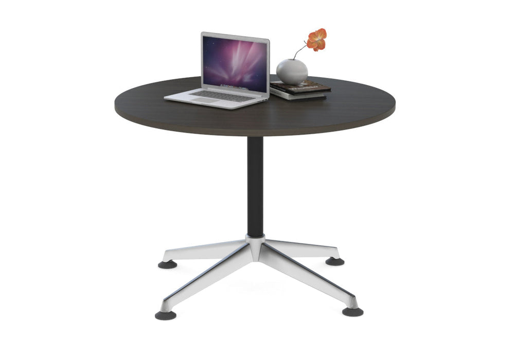 Blackjack Round Meeting Table [800 mm]-dark oak  