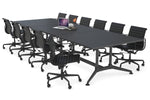 Boardroom Table Premium Indented Black Legs Blackjack [3600L x 1200W]