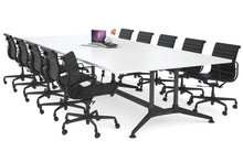 - Boardroom Table Premium Indented Black Legs Blackjack [3600L x 1500W] - 1