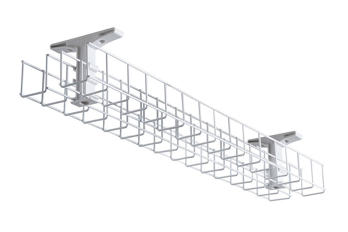 Cable Management Basket Back to Back Metal Tray Jasonl 1550 white 