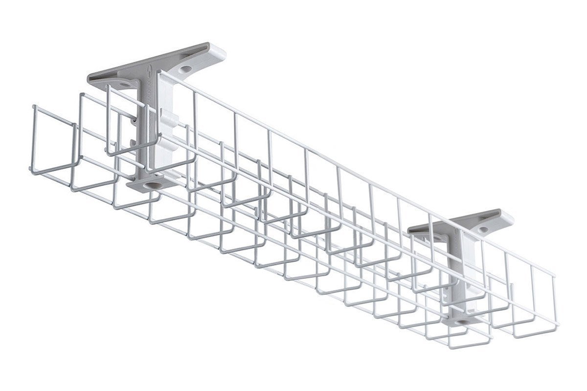 Cable Management Basket Back to Back Metal Tray Jasonl 1250 white 