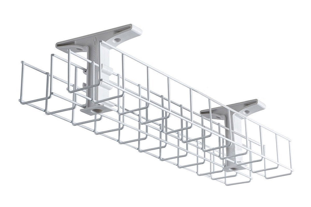 Cable Management Basket Back to Back Metal Tray-950 white  