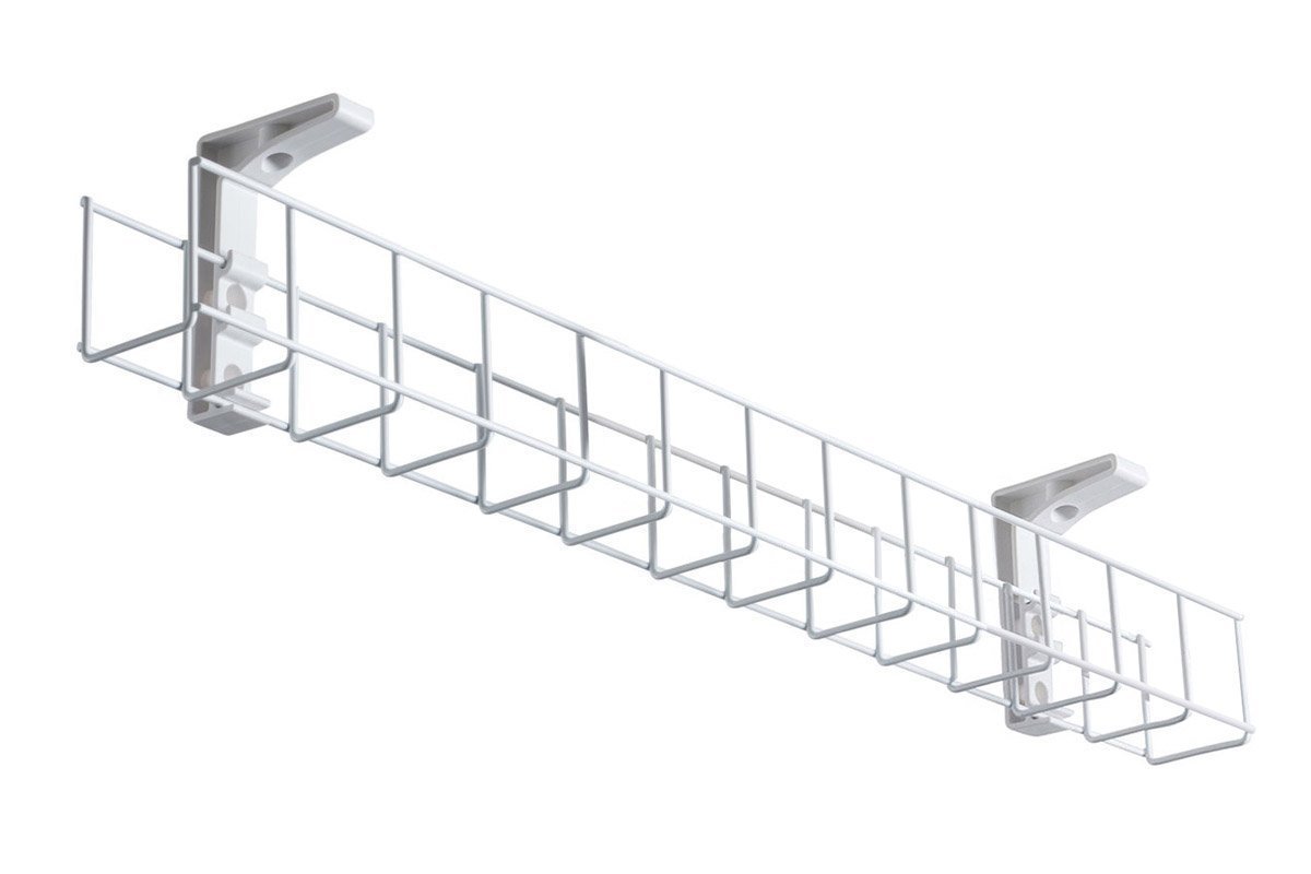 Cable Management Basket Single Metal Tray Jasonl 1250 white 