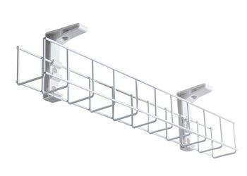 Cable Management Basket Single Metal Tray Jasonl 950 white 