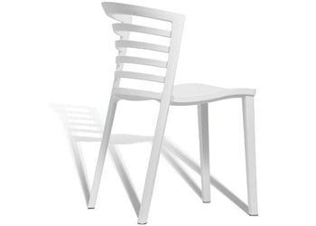 Cafe Chair White Plastic - Cruize Jasonl white 