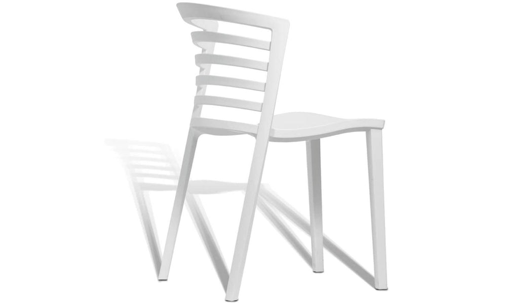 Cafe Chair White Plastic - Cruize-white  