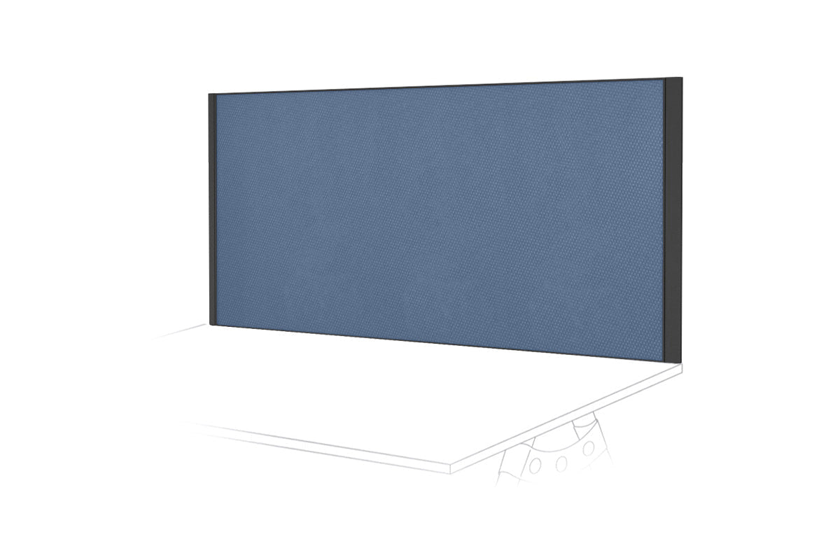 Clearance Desk Mounted Privacy Screen with Clamp Bracket - Black Frame Jasonl 