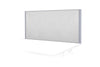 Clearance Desk Mounted Privacy Screen with Clamp Bracket - Silver Frame - Thumbnail 6 