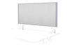 Clearance Desk Mounted Privacy Screen with Clamp Bracket - Silver Frame - Thumbnail 13 
