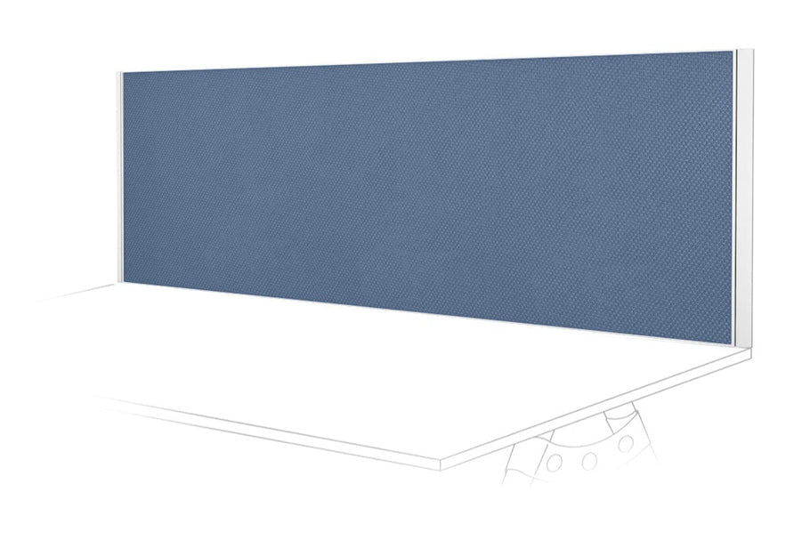 Environmental image of Clearance Desk Mounted Privacy Screen with Clamp Bracket - White Frame