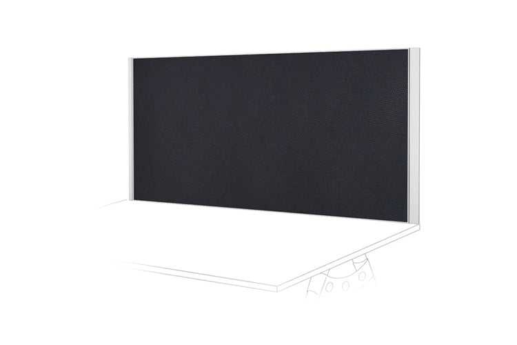 Clearance Desk Mounted Privacy Screen with Clamp Bracket - White Frame Jasonl 