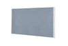 Clearance Desk Mounted Privacy Screen with Clamp Bracket - White Frame - Thumbnail 2 