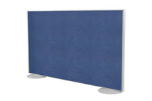 Clearance Freestanding Office Partition Screen Fabric with Domed Feet - White Frame