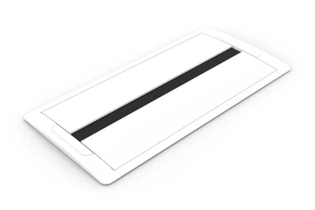 CMS Accede Dual Lid - In Desk Power [White]-8 power/16 data 3000mm 