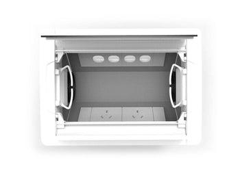 CMS Accede Dual Lid - In Desk Power [White] CMS 2 power/4 data none 