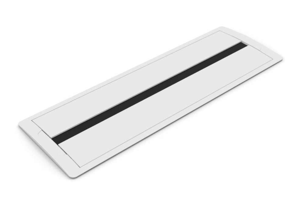 CMS Accede Dual Lid - In Desk Power [White]-8 power/16 data 3000mm 