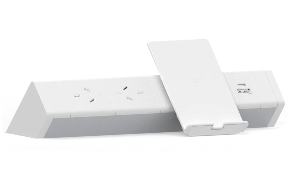 CMS Athena Rail 2 - Above Desk Heli Charger [White]-helistand/2 power/2 usb-c/a none none