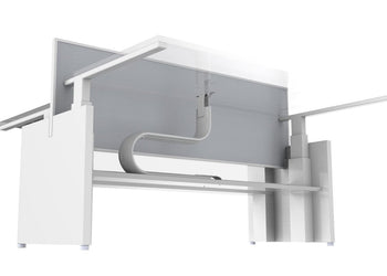 CMS Cable Shute - Height Adjustable Desk [750H x 80W] CMS white 