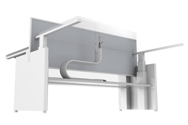 CMS Cable Shute - Height Adjustable Desk [750H x 80W] CMS white 