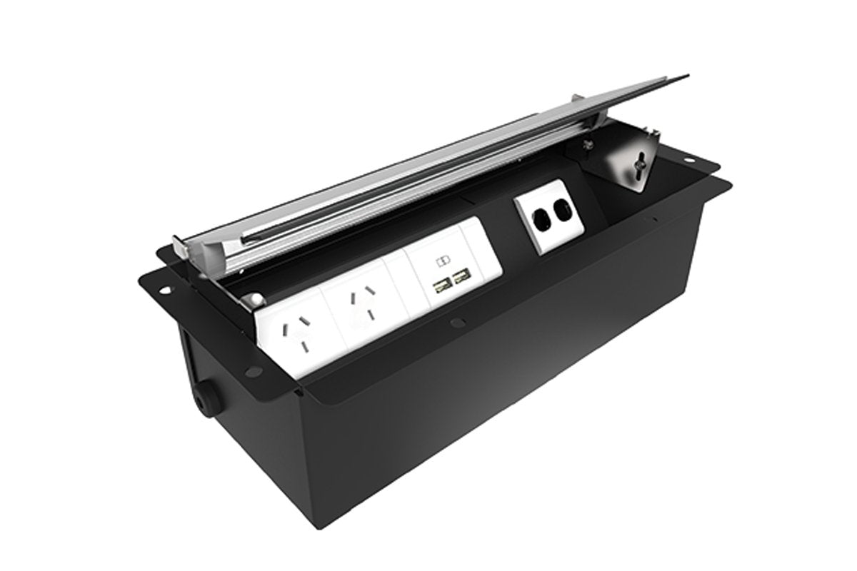 CMS Executive Box - In Desk Power [2 Power]-2 power/2 data/2 usb none 