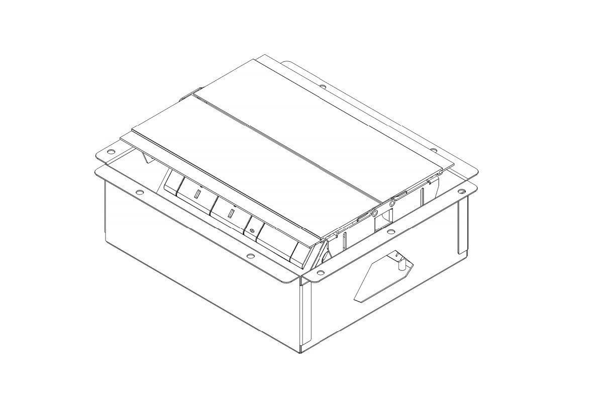 CMS Executive Box - In Desk Power [2 Power] CMS 