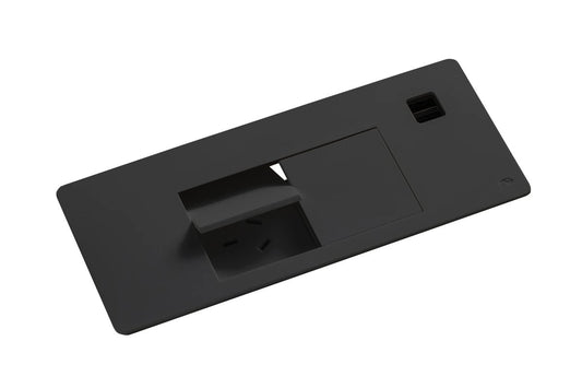 CMS Flip Flush Mount Box [Black] CMS 2 Power/2 USB-A/A none 