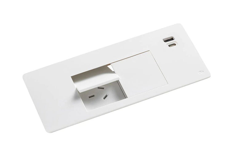 CMS Flip Flush Mount Box [White] CMS 2 Power/2 USB-C/A none 