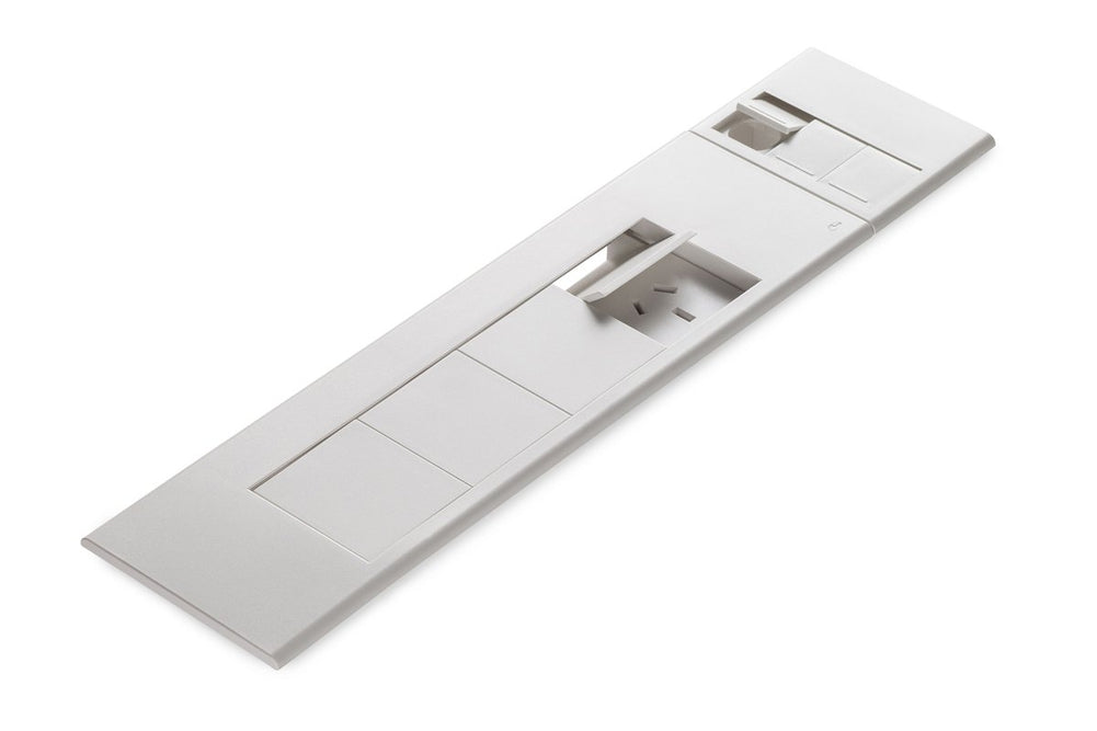 CMS Flip Surface Mount Box - White [4 Power]-4 power/3 data none 