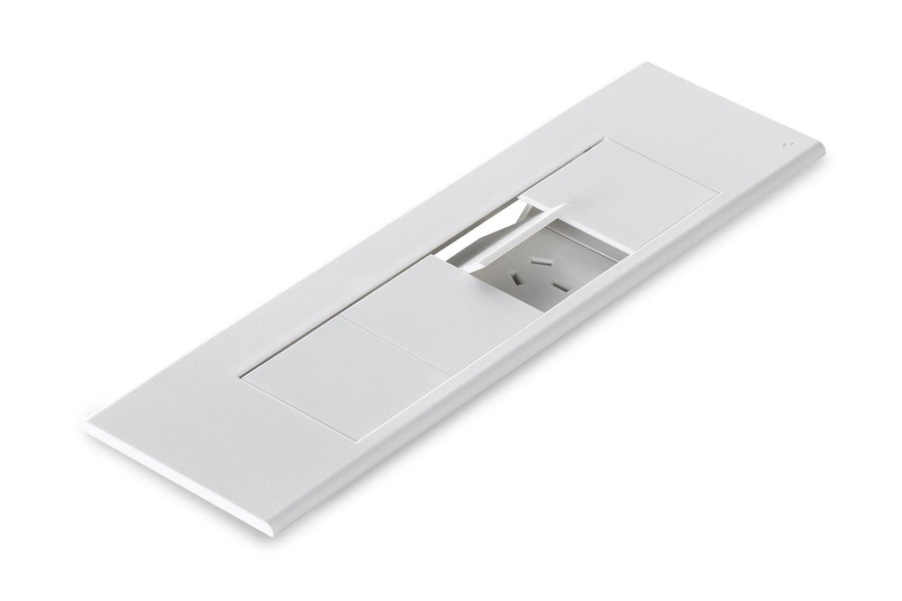 CMS Flip Surface Mount Box - White [4 Power]-4 power none 
