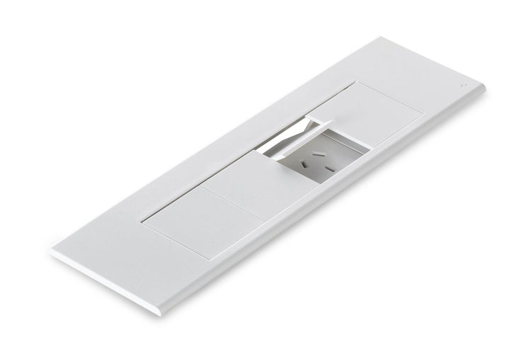 CMS Flip Surface Mount Box - White [4 Power] CMS 4 power none 