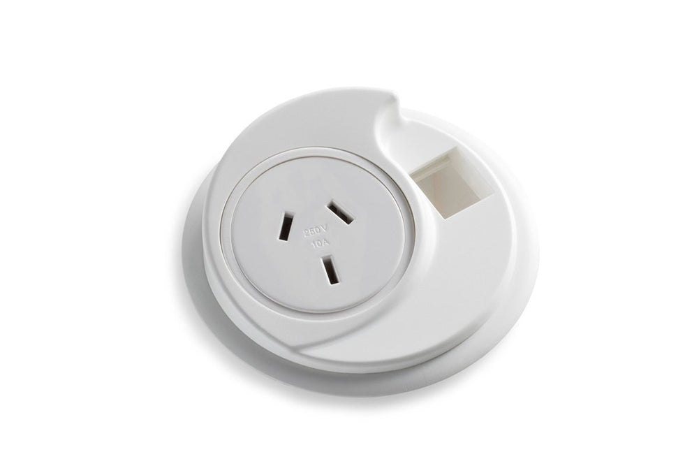 CMS KonexUS - In Desk Power [White]-1 Power  