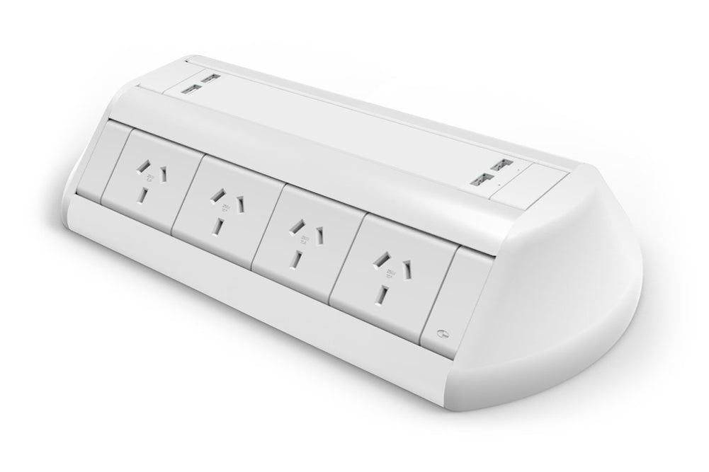 CMS Odyssey - Above Desk Power [8 Power]-white/white  