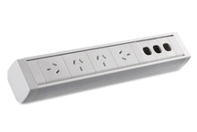  - CMS Premier Rail White - Above Desk Power [4 Power] - 1