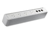 CMS Zeus Rail White - Above Desk Power [4 Power] - Thumbnail 1 