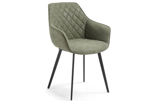 Como Amy Armchair - Luxury Reception Visitor Chair Como dark green 