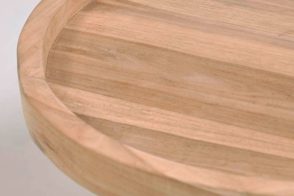 Como Genna Teak Coffee Table-Light timber  