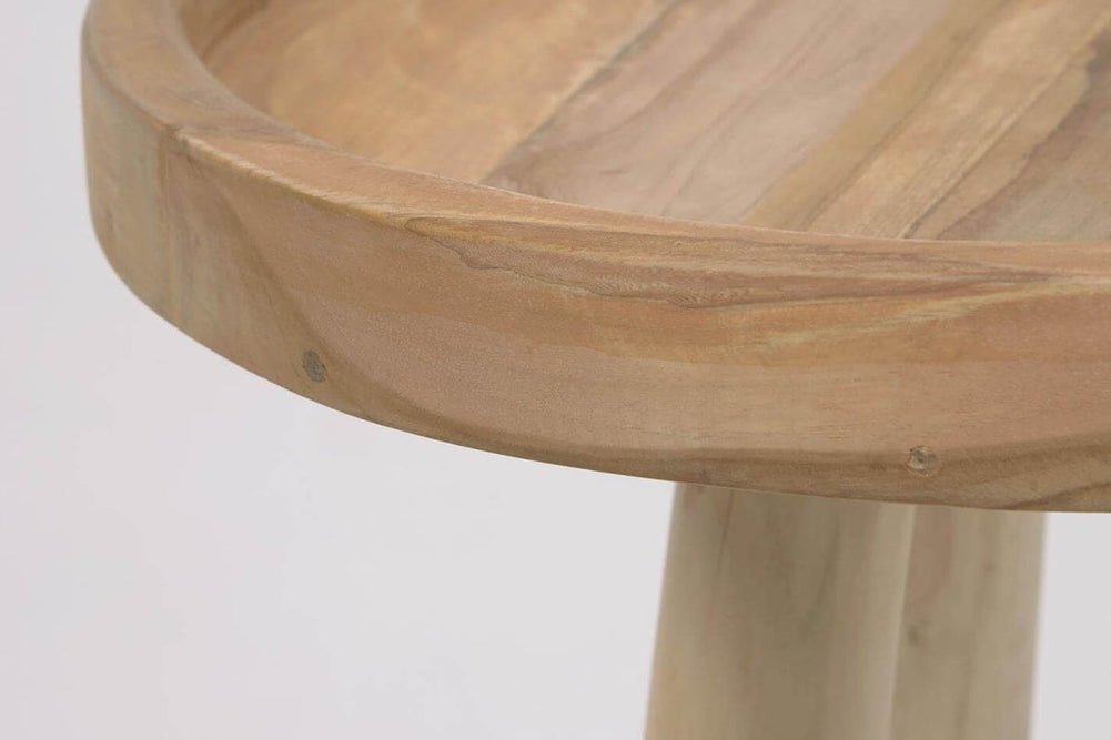 Como Genna Teak Side Table-Light timber  