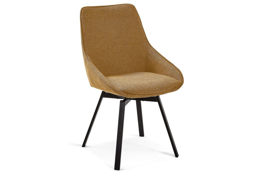 Como Haston Dining or Breakout Chair-mustard  