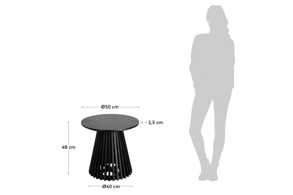 Como Irune Coffee and Side Table [480H x 500W]-black  