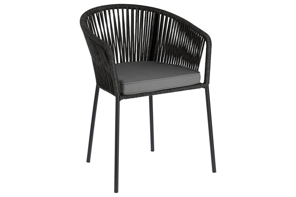 Como Janet Chair-dark grey/grey  