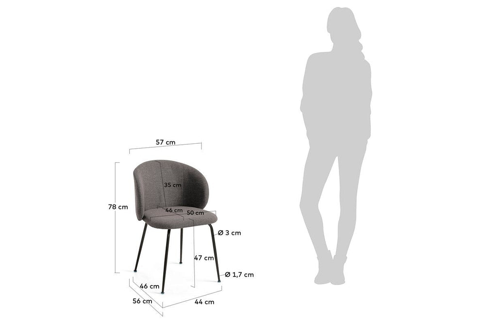 Como Minnie Chair-fabric/ mustard  