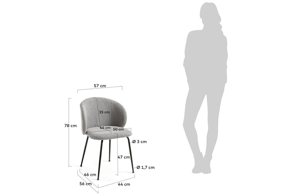 Como Minnie Chair-fabric/ mustard  